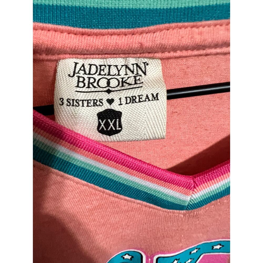 Jadelynn Brooke Lets Do This Disney Castle Banded V Neck XXL - Picture 4 of 4